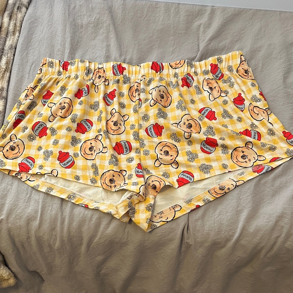 Disney Winnie the Pooh Yellow Floral Shorts